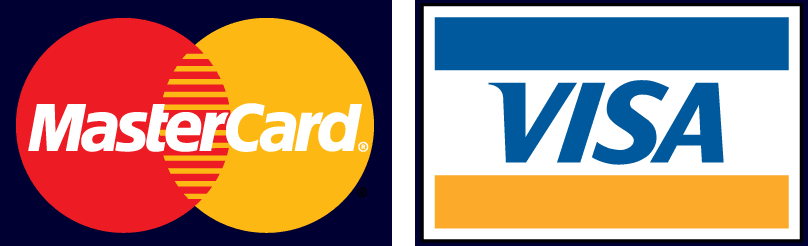 We accept MasterCard & Visa
